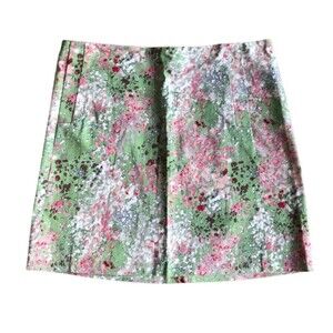 J. Crew Green Floral Skirt Size 10